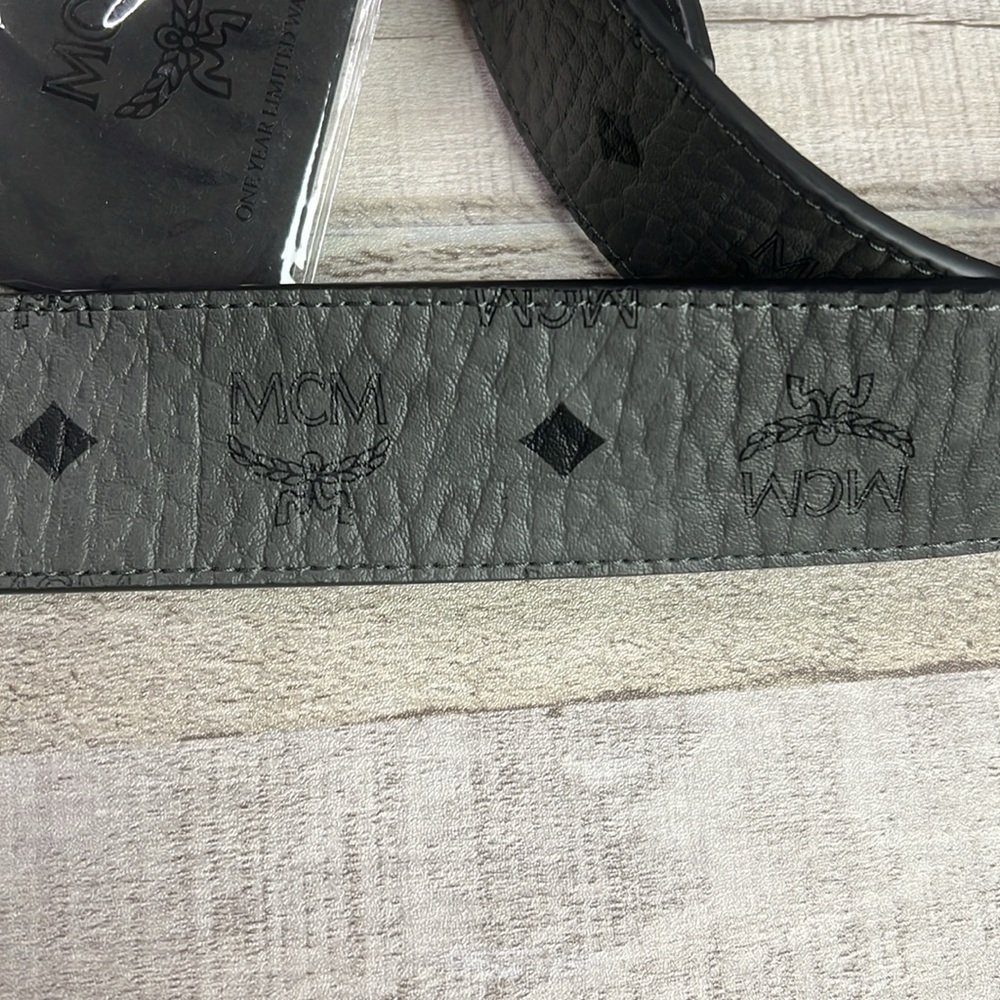 NWT MCM Claus Visetos Leather Belt - Picture 4 of 6